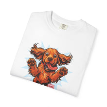 Load image into Gallery viewer, Playful Cocker Spaniel Dog Graphic T-Shirt, Pet Lover Tee, Unisex Cotton Top, Fun Gift for Dog Owners, Casual Wear Shirt