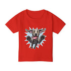 Happy Jumping Weimaraner Dog Toddler T-shirt | Playful Puppy Illustration
