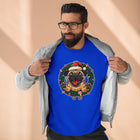 Festive Pug Sweatshirt, Unisex Crewneck, Holiday Gift, Dog Lover Apparel, Christmas Sweater, Cozy Winter Wear