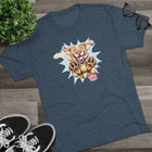 Playful Yellow Labrador Retriever Dog Graphic Tee | Cute Yellow Lab Puppy Paw Print T‑Shirt