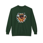 Playful Pug Crewneck Sweatshirt - Cozy Unisex Fleece, Dog Lover Gift, Pet Apparel, Cute Sweatshirt, Fun Dog Design