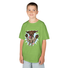 Load image into Gallery viewer, Playful German Shorthaired Pointer Dog Graphic Kids Tee