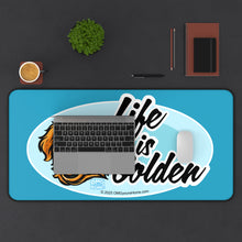 Load image into Gallery viewer, Golden Retriever Dog Lover's Desk Mat - "Life is Golden"