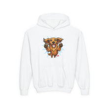 Load image into Gallery viewer, Happy Dachshund Illustration Hoodie | Kids Pullover Sweatshirt
