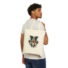 Playful Border Collie Dog Cotton Canvas Tote Bag | Eco-Friendly Shopping, Gift for Dog Lovers, Travel Tote, Pet Lover's Accessory