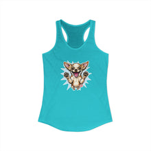 Load image into Gallery viewer, Chihuahua Racing Tank, Dog Lover Graphic Tee, Happy Pet Sleeveless Shirt, Excited Chiwawa Top, Dog Print Workout Singlet