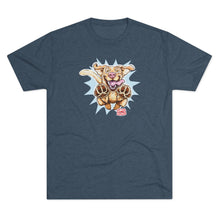 Load image into Gallery viewer, Playful Yellow Labrador Retriever Dog Graphic Tee | Cute Yellow Lab Puppy Paw Print T‑Shirt