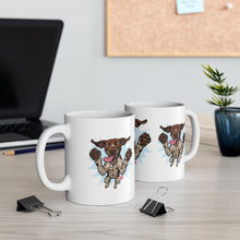 Load image into Gallery viewer, Playful German Shorthaired Pointer Dog Ceramic Mug  11oz &amp; 15oz, Perfect Gift for Pet Lovers, GSP Lovers Gift, Coffee Mug