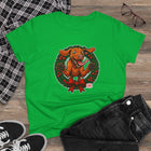 Festive Vizsla Dog Lover's Tee, Cute Animal T-Shirt, Holiday Gift, Casual Wear, Fun Christmas Design, Wreath Print Top