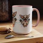 Chihuahua Happy Pup Accent Coffee Mug – Cute Dog Lover Gift (11/15oz)
