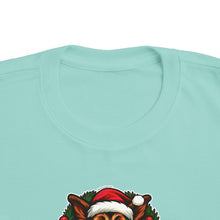 Load image into Gallery viewer, Toddler's Christmas German Shepherd Puppy Tee | Cute Holiday Shirt, Toddler GSD Dog xmas, Kids Holiday Apparel, Winter Fashion, Santa Tee