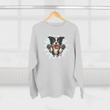 Load image into Gallery viewer, Playful Border Collie Puppy Unisex Sweatshirt, Pet Lover Gift, Cozy Apparel, Dog-Themed Fashion, Cute Dog Crewneck