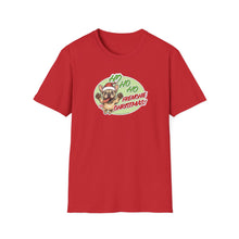 Load image into Gallery viewer, Christmas Frenchie Unisex Softstyle T-Shirt, Festive Dog Tee, Holiday Gift, Cute Pug Shirt, Casual Wear, Christmas Apparel