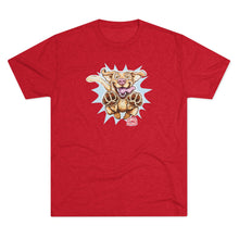 Load image into Gallery viewer, Playful Yellow Labrador Retriever Dog Graphic Tee | Cute Yellow Lab Puppy Paw Print T‑Shirt