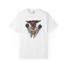 Load image into Gallery viewer, Playful German Shorthaired Pointer Dog Graphic Tee, Casual Pet Lover Shirt, Funny Dog T-Shirt, Gift for GSP Owners