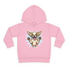 Happy Jumping Chihuahua Toddler Hoodie | Cute Dog Paw Print Design