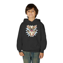 Load image into Gallery viewer, Happy Jumping Chihuahua Hoodie | Cute Dog Illustration, Youth Hoodie