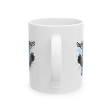 Load image into Gallery viewer, Happy Jumping Weimaraner Dog Mug | Playful Dog Illustration Ceramic Mug