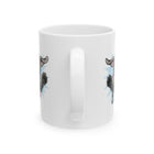 Happy Jumping Weimaraner Dog Mug | Playful Dog Illustration Ceramic Mug