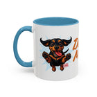 Doxie Mom Coffee Mug | Cute Dachshund Mom Gift (11oz Accent Mug)