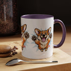 Corgi Coffee Mug - Cute Happy Corgi Accent Mug (11oz)
