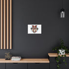 Happy Border Collie Illustration Canvas | Matte Stretched 1.25"