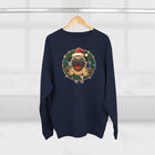 Festive Pug Sweatshirt, Unisex Crewneck, Holiday Gift, Dog Lover Apparel, Christmas Sweater, Cozy Winter Wear