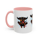 Dachshund Jumping Dog Accent Coffee Mug Cute Wiener Dog Gift (11oz)