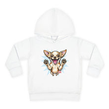 Load image into Gallery viewer, Happy Jumping Chihuahua Toddler Hoodie | Cute Dog Paw Print Design
