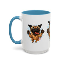 Load image into Gallery viewer, Pug Lover's Accent Coffee Mug, Cute Dog Mug, Pet Gift, Animal Lover's Present, Gift for Dog Owners, Funny Mug