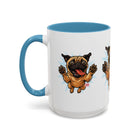 Pug Lover's Accent Coffee Mug, Cute Dog Mug, Pet Gift, Animal Lover's Present, Gift for Dog Owners, Funny Mug