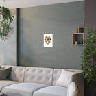 Happy Jumping Shiba Inu Puppy Poster | Satin Poster (210gsm)