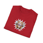 OMG Red Nose Pitbull Unisex Softstyle Shirt - A Happy and Excited Pit Bull on a High Quality Shirt for Dog Lovers