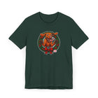 Festive Vizsla Dog Wreath T-Shirt | Unisex Jersey Tee, Holiday Apparel, Dog Lover Gifts, Christmas Shirt, Pet-Themed Fashion