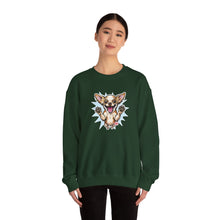 Load image into Gallery viewer, Chihuahua Splash Crewneck Sweatshirt  Cute Jumping Puppy Graphic