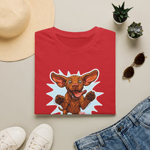 Load image into Gallery viewer, Vizsla Dad Shirt Men, Happy Vizsla Puppy T-Shirt, Excited Running Vizsla Mens Tee, Welcome Home Dog Shirt, Vizsla Lover Gift for Him
