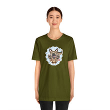 Load image into Gallery viewer, Happy German Shepherd Unisex Jersey Short Sleeve Tee