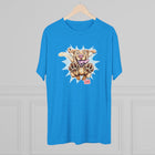 Playful Yellow Labrador Retriever Dog Graphic Tee | Cute Yellow Lab Puppy Paw Print T‑Shirt