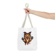 Load image into Gallery viewer, Cute Collie Dog Lover Tote Bag, AOP Dog Art Bag, Pet Owner Gift, Collie Lover Tote, Summer Beach Bag, Gifts for Dog Lovers