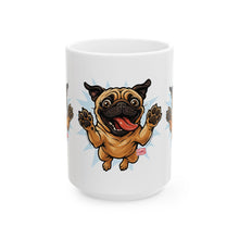 Load image into Gallery viewer, Pug Lover's Ceramic Mug - Fun Dog Mug for Pet Lovers, Coffee Cup, Gifts for Dog Owners, Funny Pet Mug, Cute Pug Design