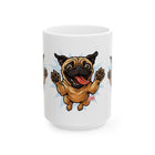 Pug Lover's Ceramic Mug - Fun Dog Mug for Pet Lovers, Coffee Cup, Gifts for Dog Owners, Funny Pet Mug, Cute Pug Design