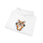 Happy Corgi Jumping hoodie | Cute Dog Illustration Hoodie
