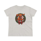 Festive Vizsla Dog Lover's Tee, Cute Animal T-Shirt, Holiday Gift, Casual Wear, Fun Christmas Design, Wreath Print Top
