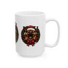 Festive  German Shepherd Dog Lover Ceramic Mug | Christmas Gift, Holiday Decor, Pet Lover's Mug, Cute GSD Cup, Coffee Tea Mug
