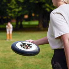 Load image into Gallery viewer, Happy Border Collie Illustration Frisbee | Dog Throwing Disc