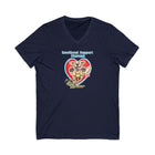 Emotional Support Human - Golden Retriever - Bella Womens V-Neck