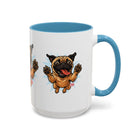 Pug Lover's Accent Coffee Mug, Cute Dog Mug, Pet Gift, Animal Lover's Present, Gift for Dog Owners, Funny Mug