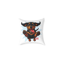 Load image into Gallery viewer, Playful Happy Dachshund Pillow , Multiple size options, Dachshund Lover Gift