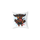 Playful Happy Dachshund Pillow , Multiple size options, Dachshund Lover Gift