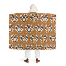 Load image into Gallery viewer, Hooded Sherpa Happy Leaping Corgi Fleece Blanket
